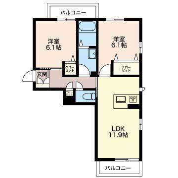 榛原郡吉田町神戸マンション 間取り図画像
