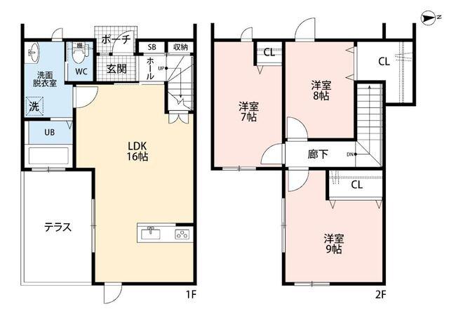 磐田市中泉一戸建 間取り図画像