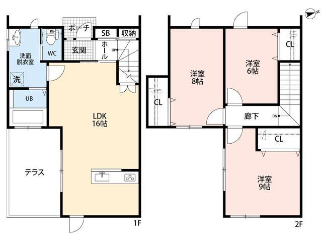 磐田市中泉一戸建 間取り図画像