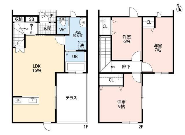 磐田市中泉一戸建 間取り図画像