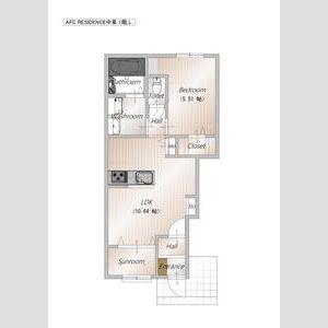 磐田市中泉アパート 間取り図画像