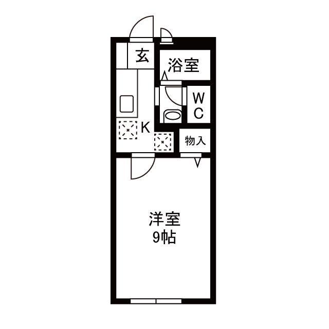 藤枝市郡アパート 間取り図画像