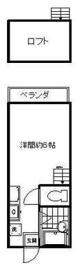 焼津市三和アパート 間取り図画像