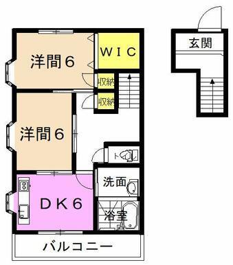 焼津市石津中町アパート 間取り図画像