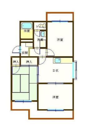 焼津市五ケ堀之内マンション 間取り図画像