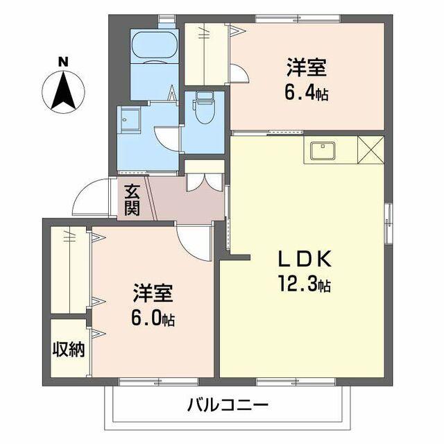 焼津市西小川アパート 間取り図画像