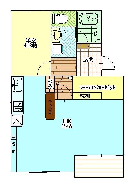 掛川市二瀬川マンション 間取り図画像