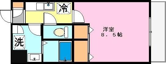 掛川市宮脇マンション 間取り図画像