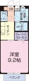 牧之原市女神アパート 間取り図画像