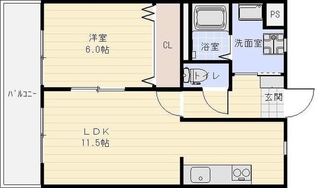 袋井市愛野南マンション 間取り図画像