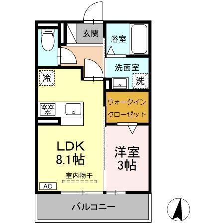 磐田市中泉アパート 間取り図画像