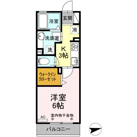 牧之原市布引原アパート 間取り図画像