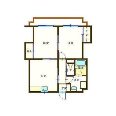 牧之原市静波マンション 間取り図画像