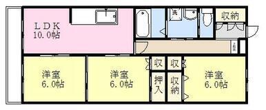 焼津市石津マンション 間取り図画像