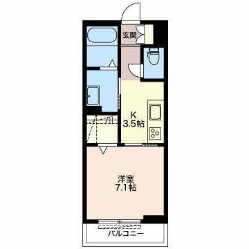 磐田市二之宮マンション 間取り図画像