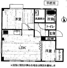 島田市中河町アパート 間取り図画像