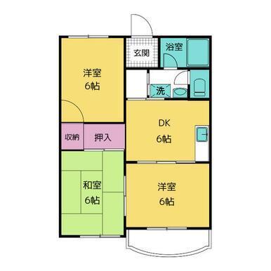 焼津市焼津アパート 間取り図画像