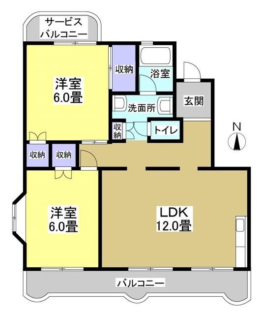 磐田市上本郷アパート 間取り図画像
