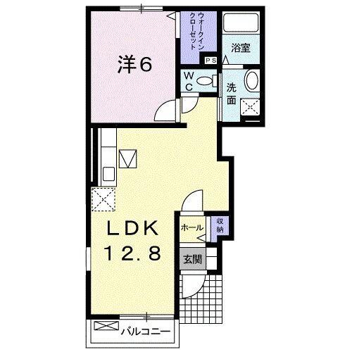 袋井市村松アパート 間取り図画像