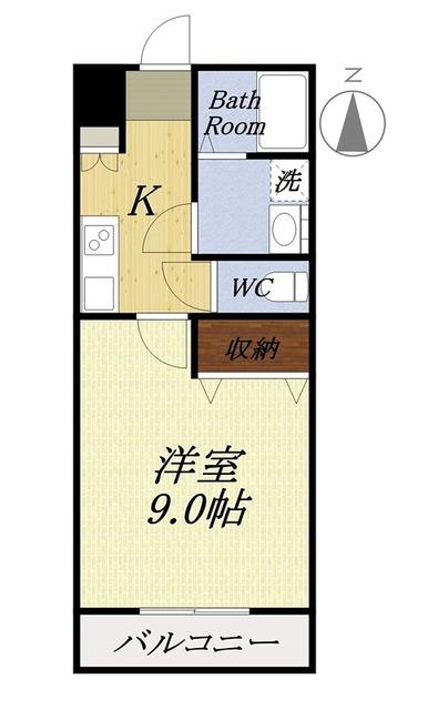 袋井市春岡アパート 間取り図画像