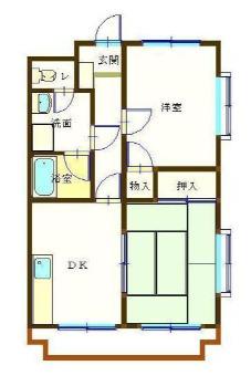 牧之原市静波マンション 間取り図画像