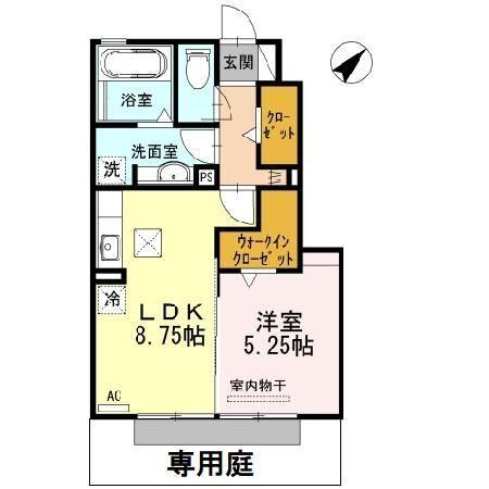 藤枝市五十海アパート 間取り図画像