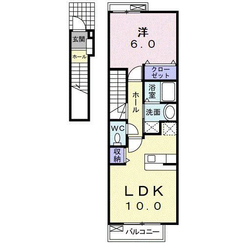 焼津市東小川アパート 間取り図画像