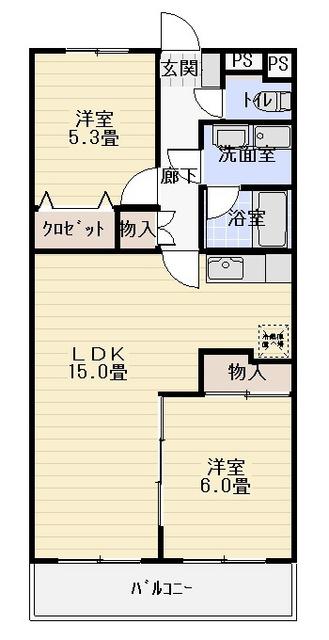 焼津市柳新屋マンション 間取り図画像