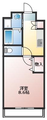 藤枝市駅前アパート 間取り図画像