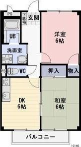 島田市東町アパート 間取り図画像
