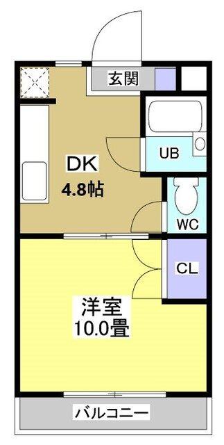 掛川市中央アパート 間取り図画像