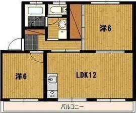 掛川市久保マンション 間取り図画像