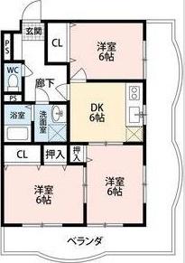 掛川市南西郷マンション 間取り図画像