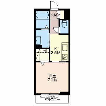 磐田市二之宮マンション 間取り図画像