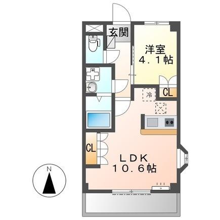 藤枝市田沼マンション 間取り図画像
