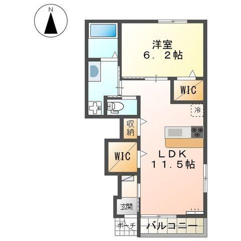 磐田市中泉アパート 間取り図画像