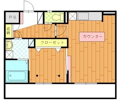 袋井市上山梨マンション 間取り図画像