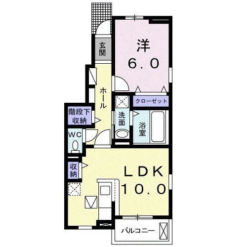 袋井市袋井アパート 間取り図画像