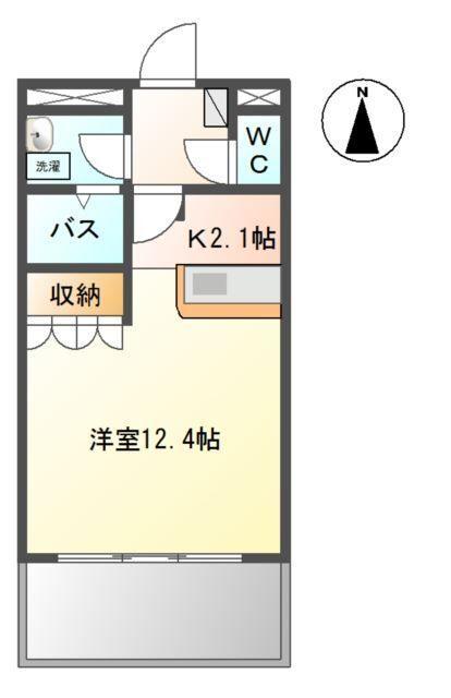焼津市八楠アパート 間取り図画像