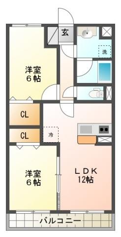 藤枝市大東町マンション 間取り図画像