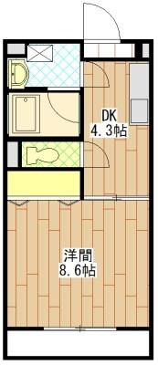 袋井市川井マンション 間取り図画像