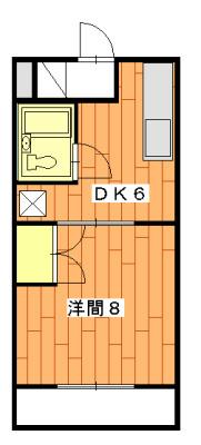 袋井市堀越アパート 間取り図画像