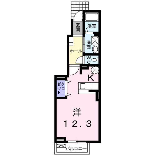 磐田市上岡田アパート 間取り図画像