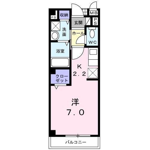磐田市富士見町アパート 間取り図画像