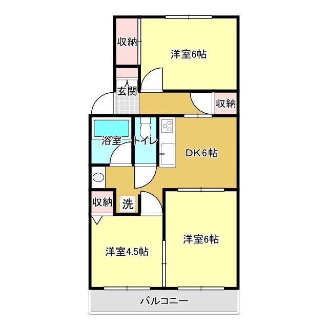 袋井市諸井マンション 間取り図画像