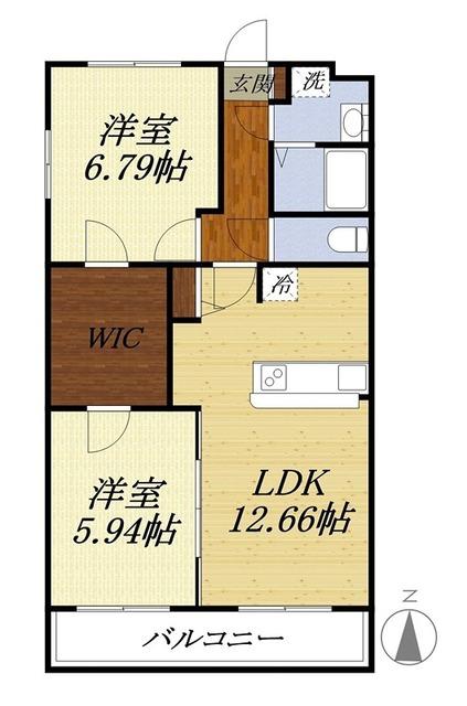 袋井市春岡マンション 間取り図画像