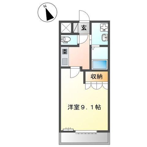 掛川市仁藤アパート 間取り図画像