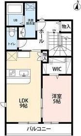 磐田市豊岡アパート 間取り図画像