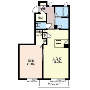 藤枝市南新屋アパート 間取り図画像