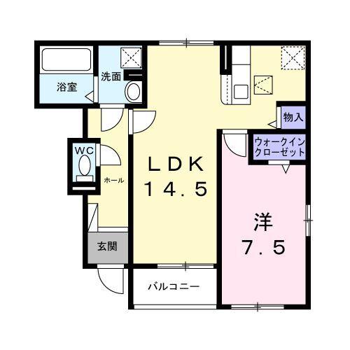 藤枝市藤枝アパート 間取り図画像